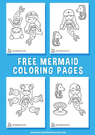 Welcome to the mermaid coloring pages page! Mermaid Coloring Pages Free Download