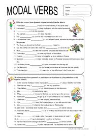 A modal verb might also be referred to as a 'helping' verb and these are very common within the english language. Modal Verbs Can May Must English Esl Worksheets For Distance Learning And Physical Classrooms