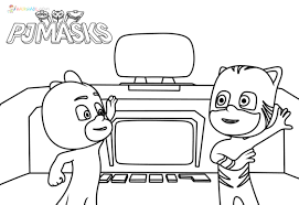 Dibujos de pj masks para colorear. Dibujos De Pj Masks Para Colorear 110 Imagenes Heroes En Pijamas