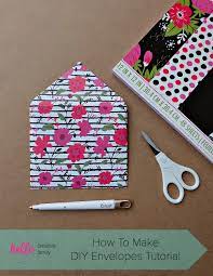 Well today i'll show you how to line and envelope and make a chic and trendy card in under 5 minutes! How To Make Diy Envelopes Tutorial Hello Creative Family
