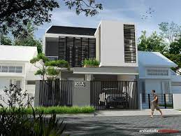 Gambar desain rumah 2 lantai lebar 7 meter. Model Desain Tampak Depan Rumah Minimalis 2 Lantai Yang Mungil Dan Modern Arsitag