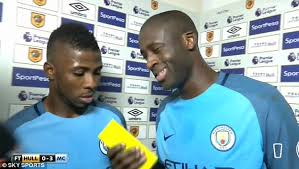 Kelechi iheanacho | келечи ихеаначо запись закреплена. Yaya Toure Embarrasses Kelechi Iheanacho Over Man Of The Match Mix Up Daily Mail Online