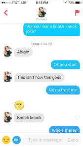 By reader's digest canada staff updated: Wanna Hear A Knock Knock Joke Tinder