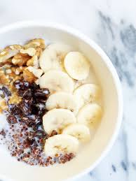 Banana Bread Quinoa Breakfast Bowl Rachlmansfield Breakfast Bowls Quinoa Bowl Recipe Quinoa Breakfast Bowl