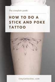 How To Do Stick And Poke Tattoos Stick Poke Tattoo Stick And Poke Poke Tattoo