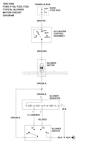 November 26, 2019 by larry a. Blower Motor Circuit Diagram 1995 1996 F150 F250 F350
