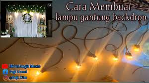 Dengan meletakkannya di ruangan, akan terkesan lebih elegan dan menarik pusat perhatian. Diy Cara Membuat Lampu Gantung Backdrop Lampu Gantung Minimalis Youtube