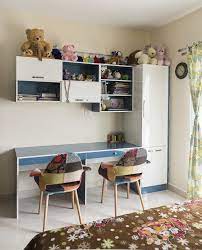 Stylish wall mounted table for kids study room ideas homescornercom. Colorful Study Table For The Kid S Bedroom The Fancy Feast For Children S Room Looks Amazing Homes Study Room Decor Study Table Designs Home Room Design