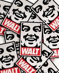 Look at this silly thing I made. It's like if Obey giant did a Walt Disney  version. I'm forever inspired by street art and taking things that maybe  don't match and incorporating