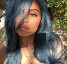 Denim Blue Kyliejenner Hair Haircolor Hairstyle Fashion Style Kylie Gorgeous Denim Blue Kylie Jenner Hair Kylie Jenner Hair Color Kylie Hair