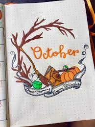 October Bullet Journal Cover Bullet Journal October Bullet Journal Cover Ideas Bullet Journal Month