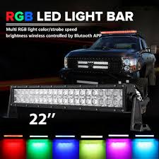 24inch 280w Rgb Led Light Bar Multi Color 16colors Bluetooth Change Disco 22 20 Ebay
