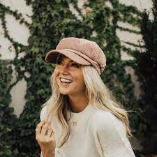 Cherylene Blush Corduroy Newsboy Cap Fashion Warm Winter Fashion Fashion Outfits