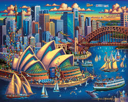 Sydney Opera House Fine Art Sydney Skyline Australian Painting Fine Art
