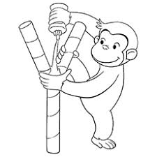 Curious george is an animated series based on the popular books by margret and h.a. 15 Best Curious George Coloring Pages For Your Little Ones
