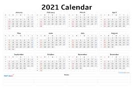 Popular 2021 calendar template pages. 2021 Free Printable Yearly Calendar With Week Numbers