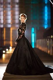 Queen Of The Night Elegant Black Wedding Dresses With Sophisticated Style Black Wedding Dresses Wedding Dresses Taffeta Black Lace Dress Long