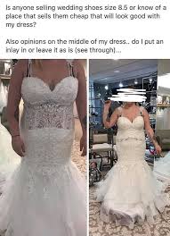 If you're tired of holding down the hem of your mini dress to avoid a malfunction, consider wearing bike shorts underneath. Bride To Be Urged To Burn Trainwreck Wedding Dress Which Looks Awful On Her Mirror Online