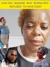 See Burna's mum . Mother indeed.