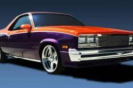 Custom 86 El Camino With Custom Paint And Interior House Of Kolor Sunset Pearl And Purple Pearl Over 11 Custom Muscle Cars Camaro Price West Coast Cars