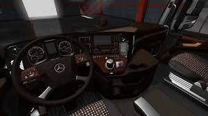 This mod should remain private. Ets2 Mercedes Actros Mp4 Lux Wood Interior 1 35 X Wood Interiors Mercedes Wood