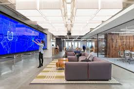 Inside Uber San Francisco Headquarters Design Miroir Bois Moderne