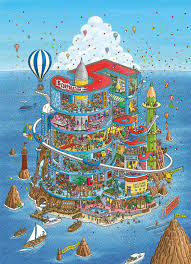 5 Corporation Summer On Behance Isometric Art Pix Art Art Wallpaper