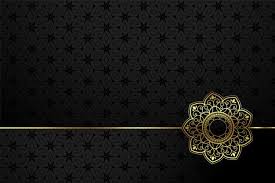 Download Black And Gold Decorative Flower Style Background For Free In 2020 Floral Border Design Luxury Background Gold Glitter Background