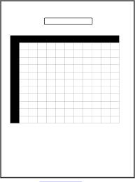 Blank Multiplication Chart With Answers Free Download