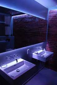 Do bathrooms need special lights? 130 Led Lighting For Bathrooms Ideas Bathrooms Remodel Bathroom Design Modern Bathroom