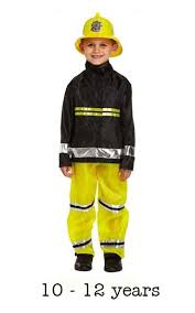 Child Fireman Fancy Dress Costume 10 12 Yrs Boys Fancy Dress Fireman Costume Fancy Dress For Kids
