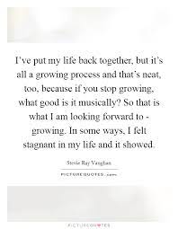 I Ve Put My Life Back Together But It S All A Growing Process Picture Quotes