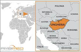 L'ungheria (verde scuro) nell'unione europea (verde chiaro). Scheda Ungheria Ambimed Group