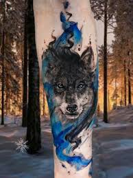 John Needle That S So Cool Tatuagem Masculina Lobo Tatuagem Tatuagem Lobo Aquarela