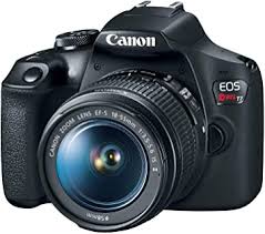 Amazon Com Camara Fotografica Eos Rebel T7 Con Lentes De 18 55 Mm F 3 5 5 6 Y Ef 75 300 Mm Juego De Doble Acercamiento Canon Camera Photo