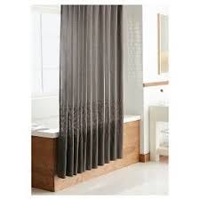 With The Subtle Design Of The Embroidered Shower Curtain From Threshold 153 Revamping Your Bathroom Decor Will B Gray Shower Curtains Dark Curtains Curtains