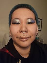 Hello again, just loving my 4g septum stretch and feeling confident. Hope  you all are having an awesome evening. Next piercings will be a double  nostril, a vertical labret, and my ears (