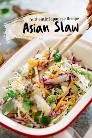 Asian Slaw Easy Quick Recipe Chopstick Chronicles Recipe Recipes Asian Slaw Easy Japanese Recipes