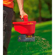 Battery Operated Grass Seed Spreader The Easiest Way To Get Even Distribution Of Grass Seed And Or Fertilizer Grass Seed Fertilizer Grass
