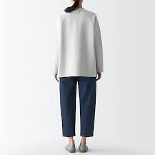 QUẦN ỐNG RỘNG DENIM NHẬT BẢN UNISEX 30(76cm) XANH HẢI QUÂN SẪM | MUJI