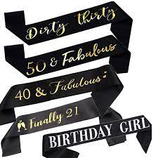 Maybe you would like to learn more about one of these? Finally 21 Dirty Thirty 40 50 Fabulous Birthday Girl Sash Happy 21st 30th 40th 50th Party Decoration Favor Photo Prop Gift Party Diy Decorations Aliexpress