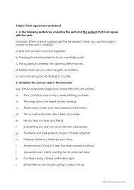 All that the cute guy wants this semester is the correct answers from susan's algebra quiz. Subject Verb Agreement English Esl Worksheets For Distance Learning And Physical Classrooms