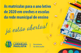 Selecione goiânia aparecida de goiânia outra. Matriculas Abertas Para O Ano Letivo De 2020 Em Creches E Escolas Prefeitura Do Municipio De Laranjal Paulista