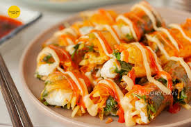 Cách làm BÁNH TRÁNG CUỐN SỐT BƠ (Bánh tráng trộn)