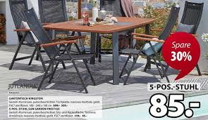 Whether you are sitting at the table with a cup of coffee or leaning back enjoying the sun, you are comfortable the whole summer. Jutlandia Gartentisch Kingston 5 Pos Stuhl Sun Garden Prestige Angebot Bei Danisches Bettenlager