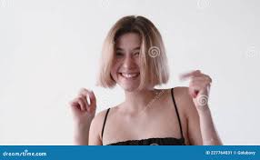 Excited Face Positive Emotion Happy Girl Gif Loop Stock Video - Video of  animation, enthusiasm: 227764031