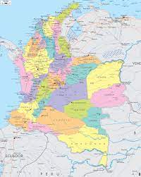 It is divided politically into 12 independent countries? Map Of Columbia South America Colombia Map South America Map Columbia South America