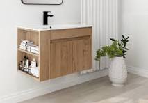 Amazon.com: Goujxcy 30" Wall Mounted Bathroom Vanity with ...