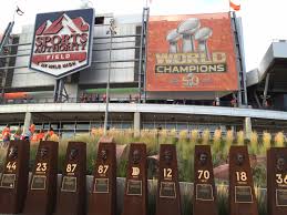 Broncos stadium at mile high, mural in concourse, photo by michael davis, stadium journey. Broncos Stadium Advertising A Mile High Opportunity Billboards Out Of Home Outdoor Media Ad Focus