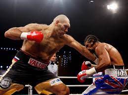 Yas 36 boy 2.13 kılo 145 53 mac 50 galıbıyet 34 knockout 2 maglubıyet. David Haye Vs Nikolai Valuev 10 Years On From The Night David Slayed Goliath The Independent The Independent
